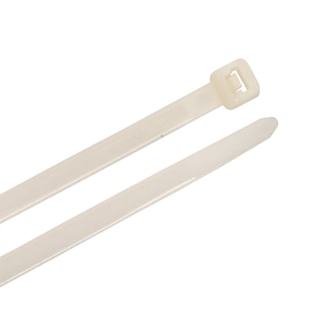 Forney Cable Tie, 14-1/2 in L, 4 in Max Bundle Dia., Natural, Nylon 6/6, 50 lb Strength, 25 PK 62039